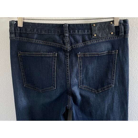 Tory Burch Dark Wash Jeans Women’s Classic Stretch Denim High-End Luxury 29 - Picture 5 of 8